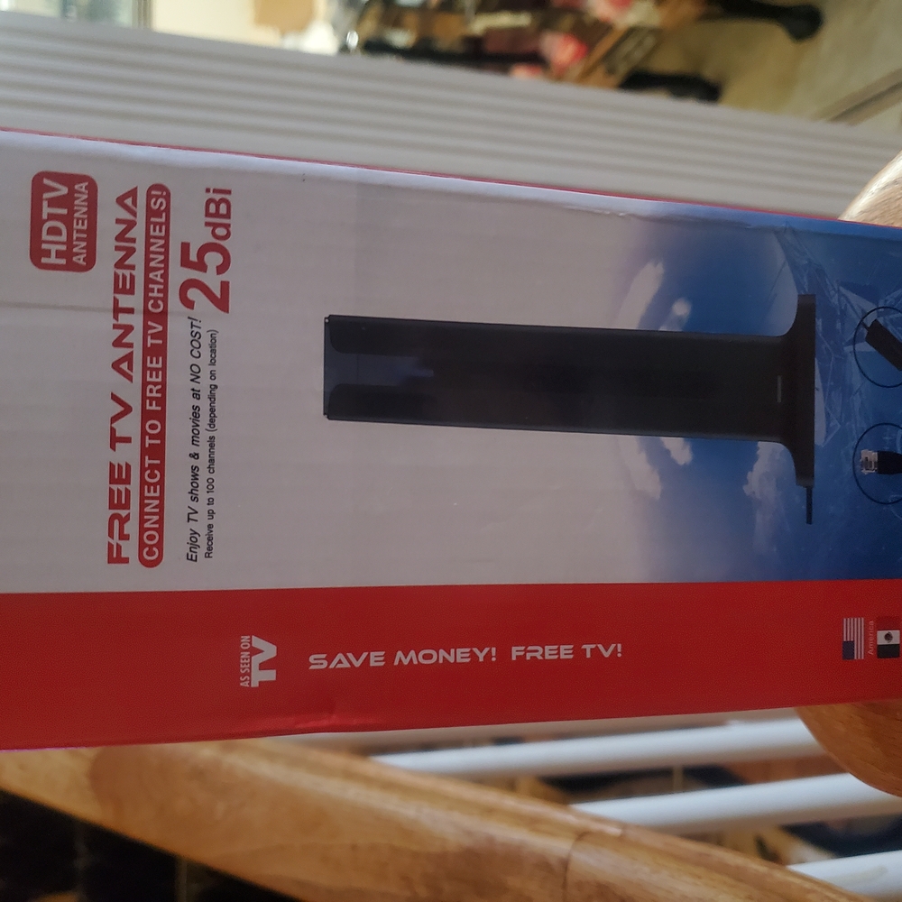 As Seen On TV HDTV Antenna - Black and Red